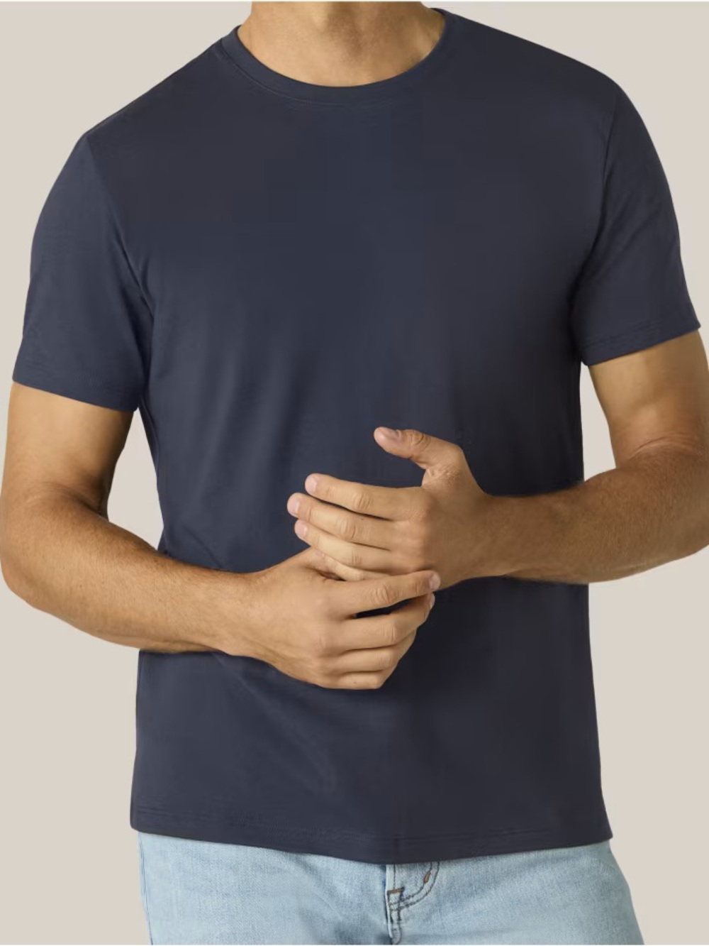 Bombas Men's Short Sleeve Crew Neck T-Shirt in Navy